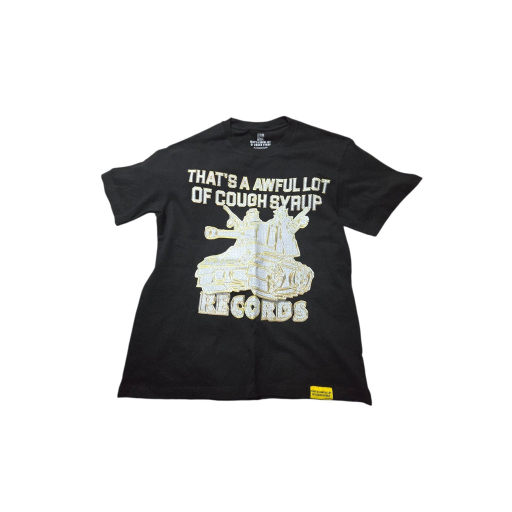 That's a Awful Lot of Cough Syrup Graphic Cotton T-Shirt Black Men oversized S