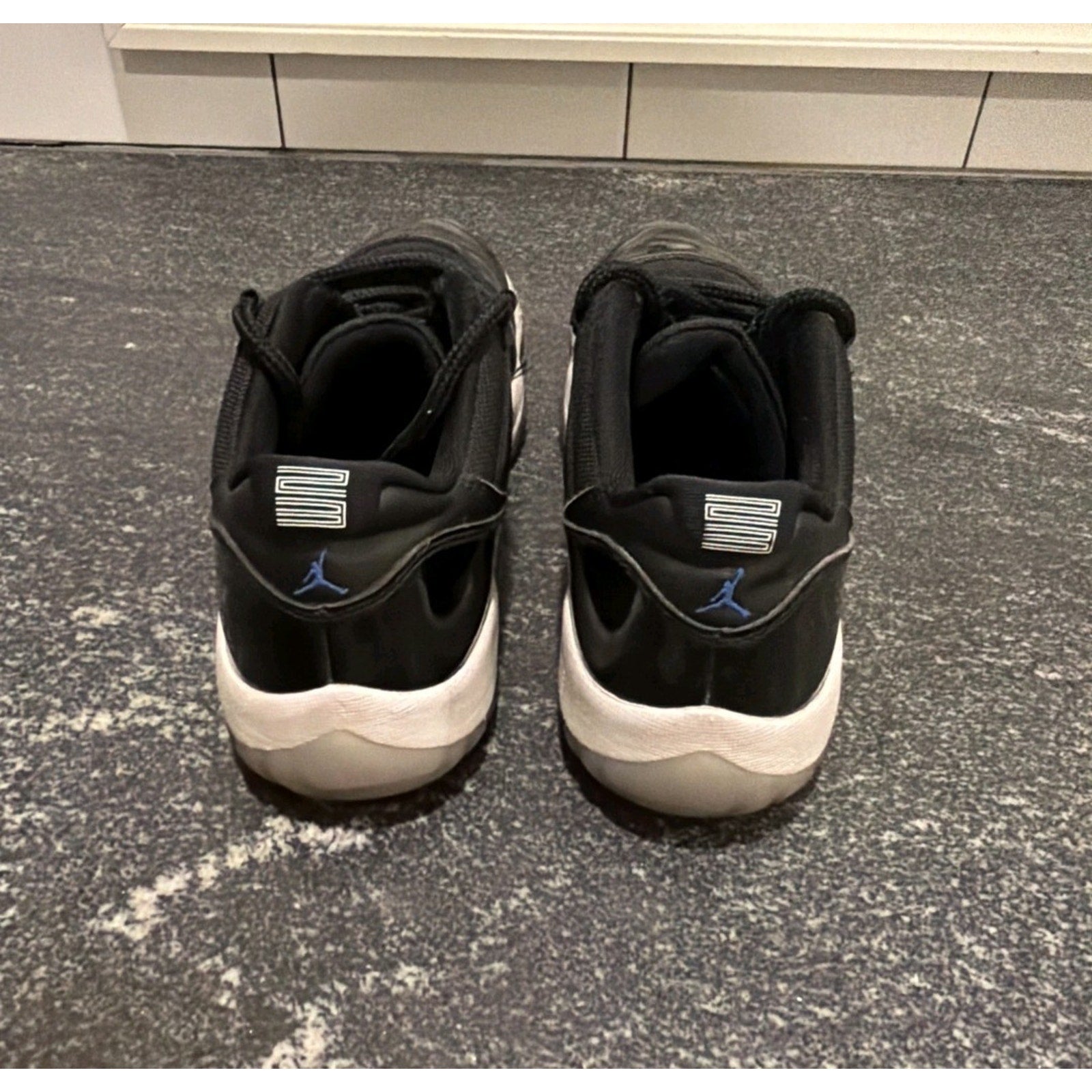 Nike Air Jordan 11 Retro Low Space Jam Size 9.5 Black Concord Used No Box