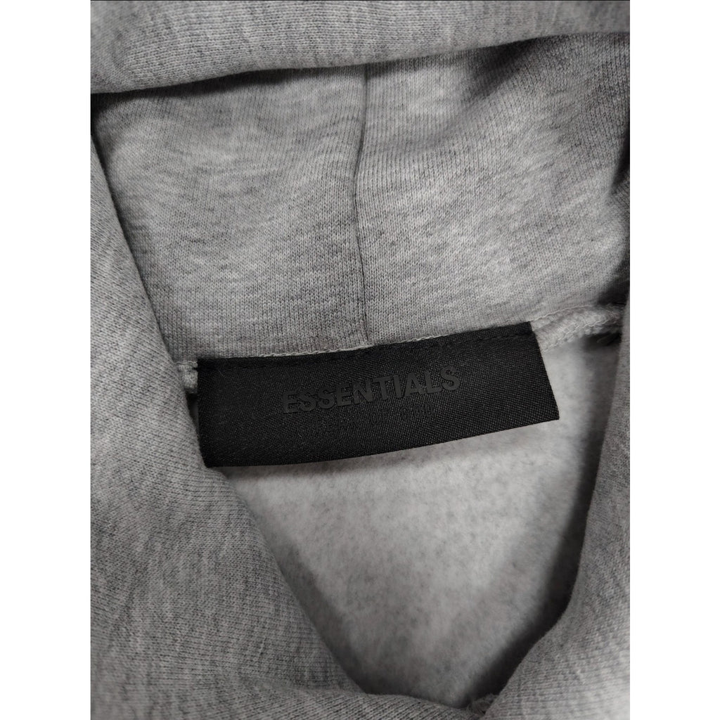 Fear of God Essentials Graphic Hoodie Light Heather Oatmeal Men's L Pullover