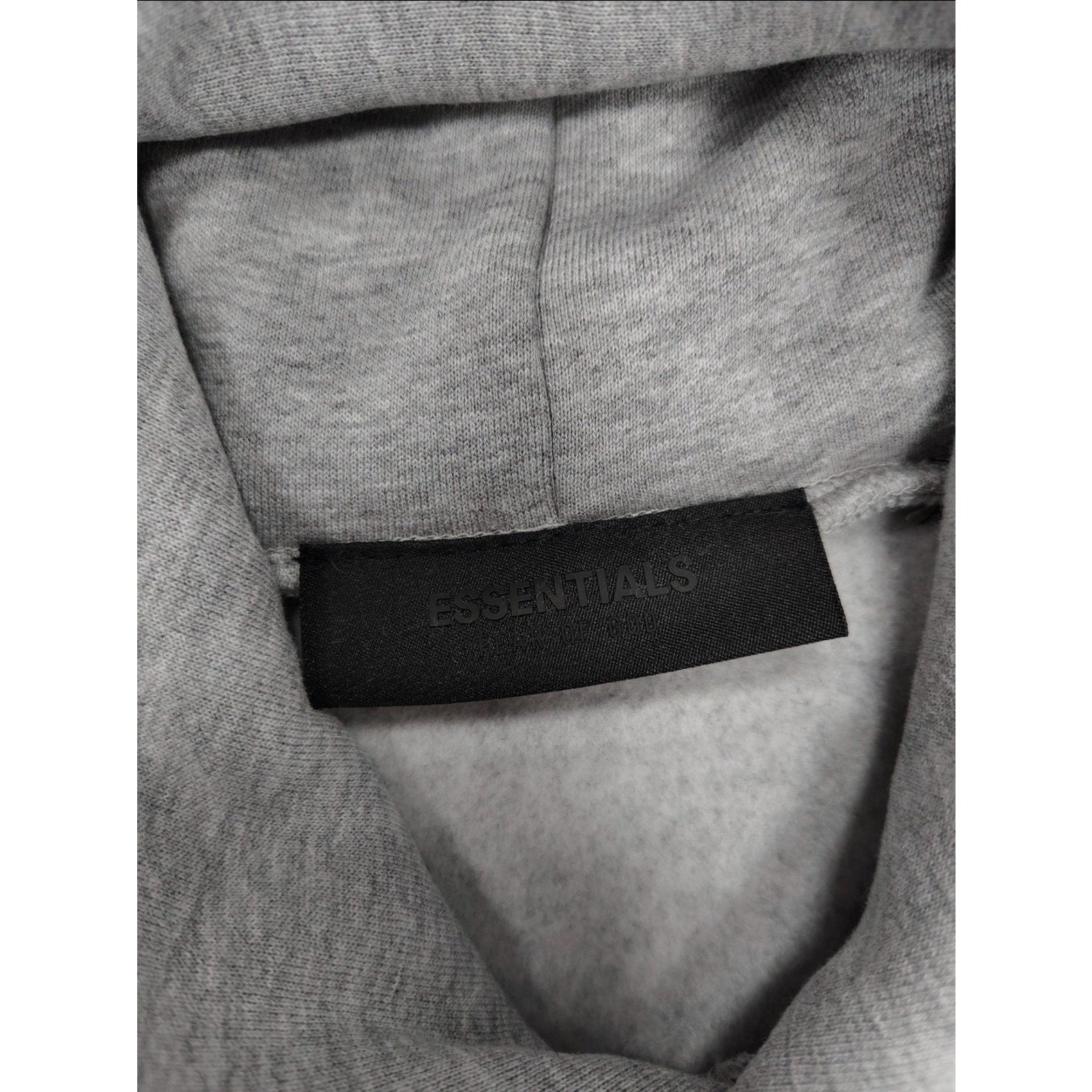 Fear of God Essentials Graphic Hoodie Light Heather Oatmeal Men's L Pullover