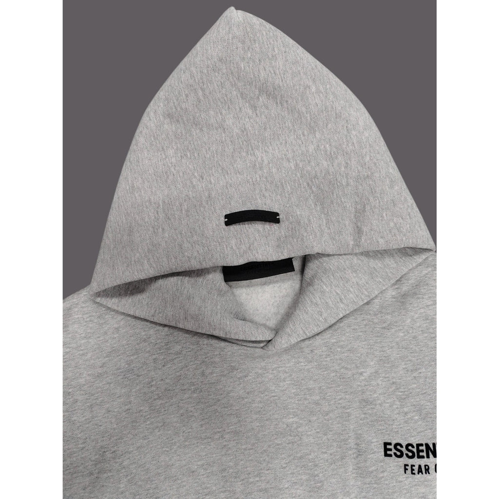 Fear of God Essentials Graphic Hoodie Light Heather Oatmeal Men's L Pullover