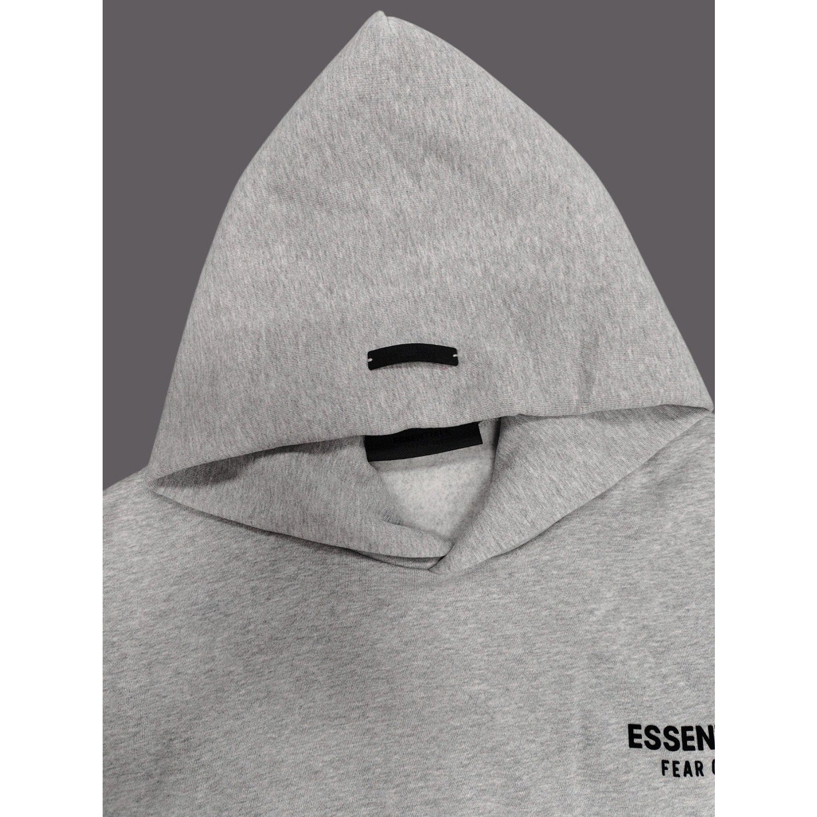Fear of God Essentials Graphic Hoodie Light Heather Oatmeal Men's L Pullover