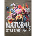 PacSun Natural State of Mind Floral Graphic T Shirt Brown Medium