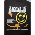 PacSun Adrenaline Graphic Tee Brown Lightning Smile Medium