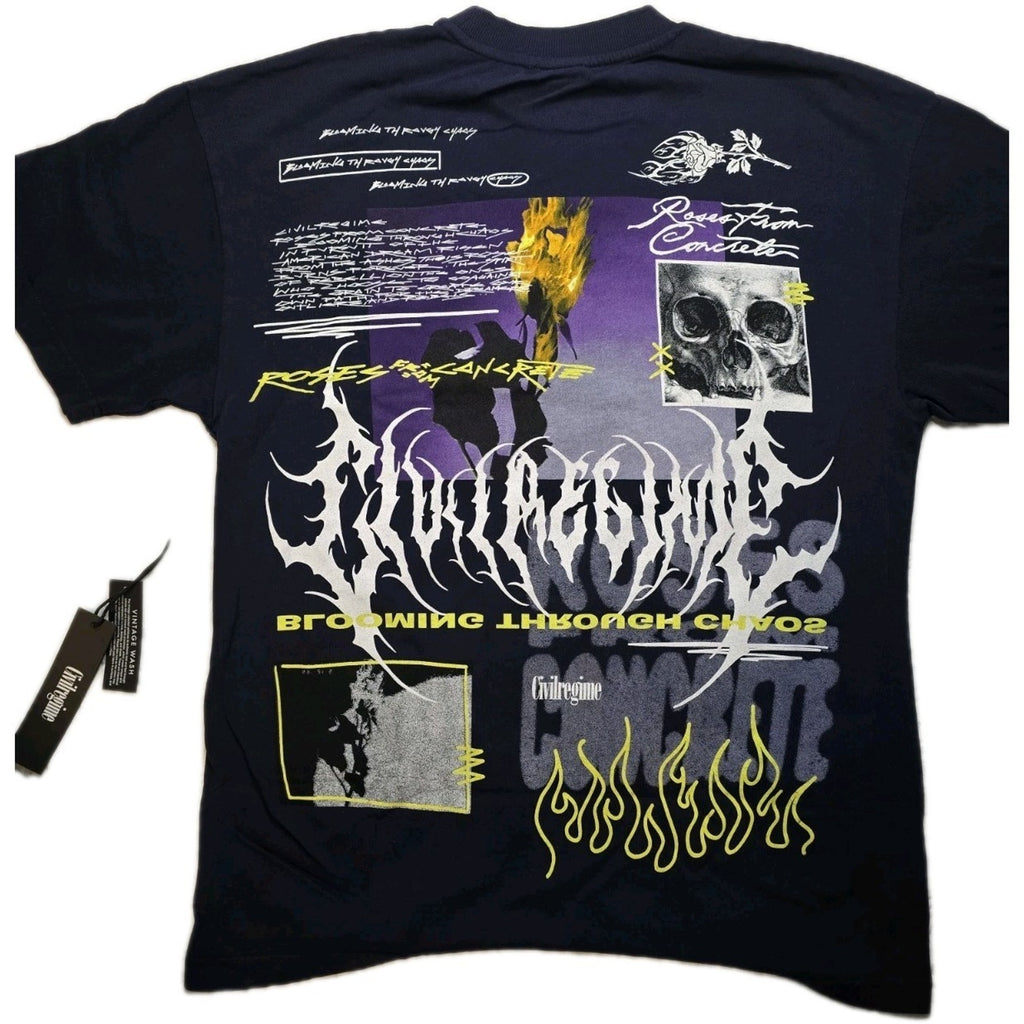 Civil Regime Watch Us Burn Oversized Small Future Dusk NWT Roses From Concrete