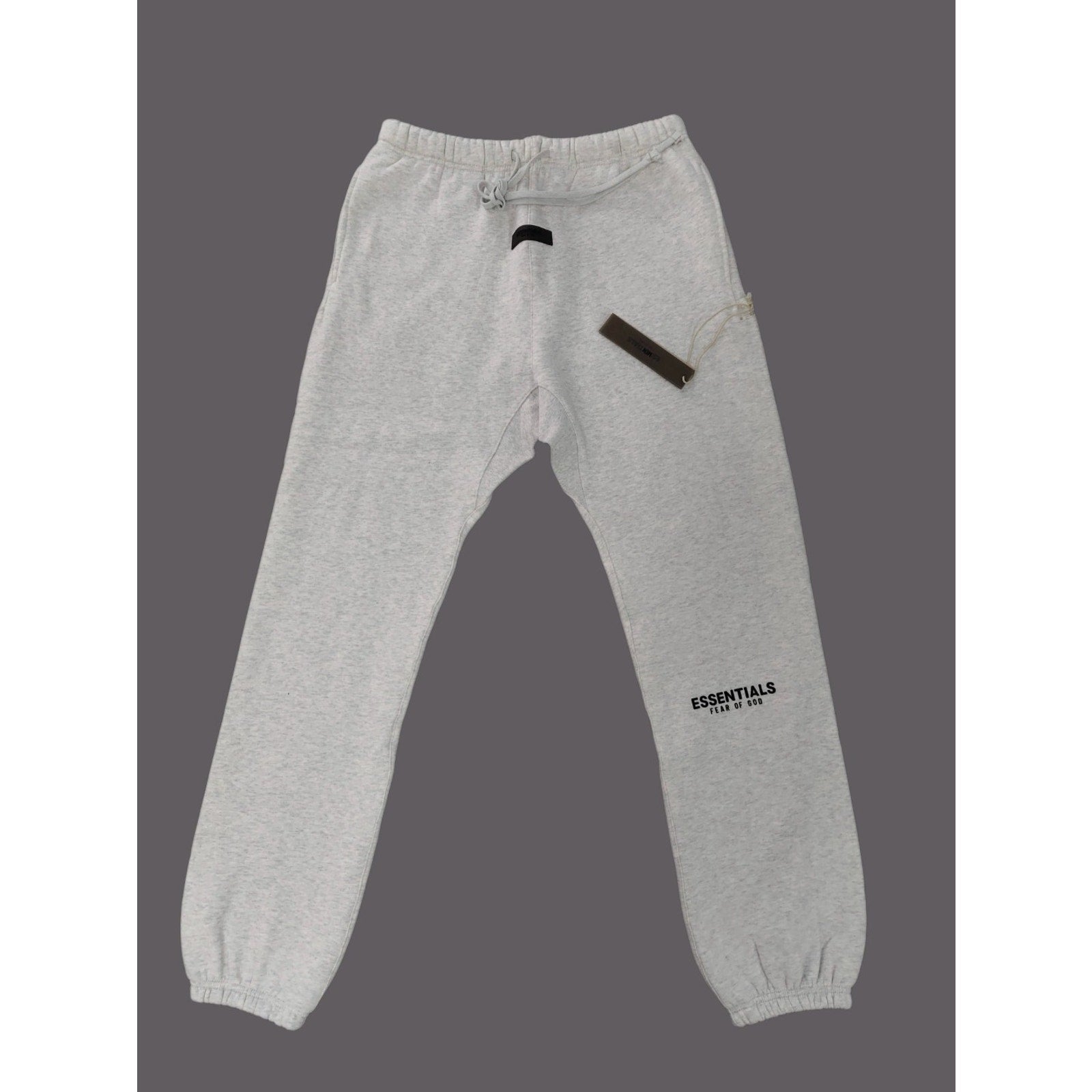 Essentials Fear of God Gray Men's Sweatpants Size L Cotton Blend Tapered Fleece