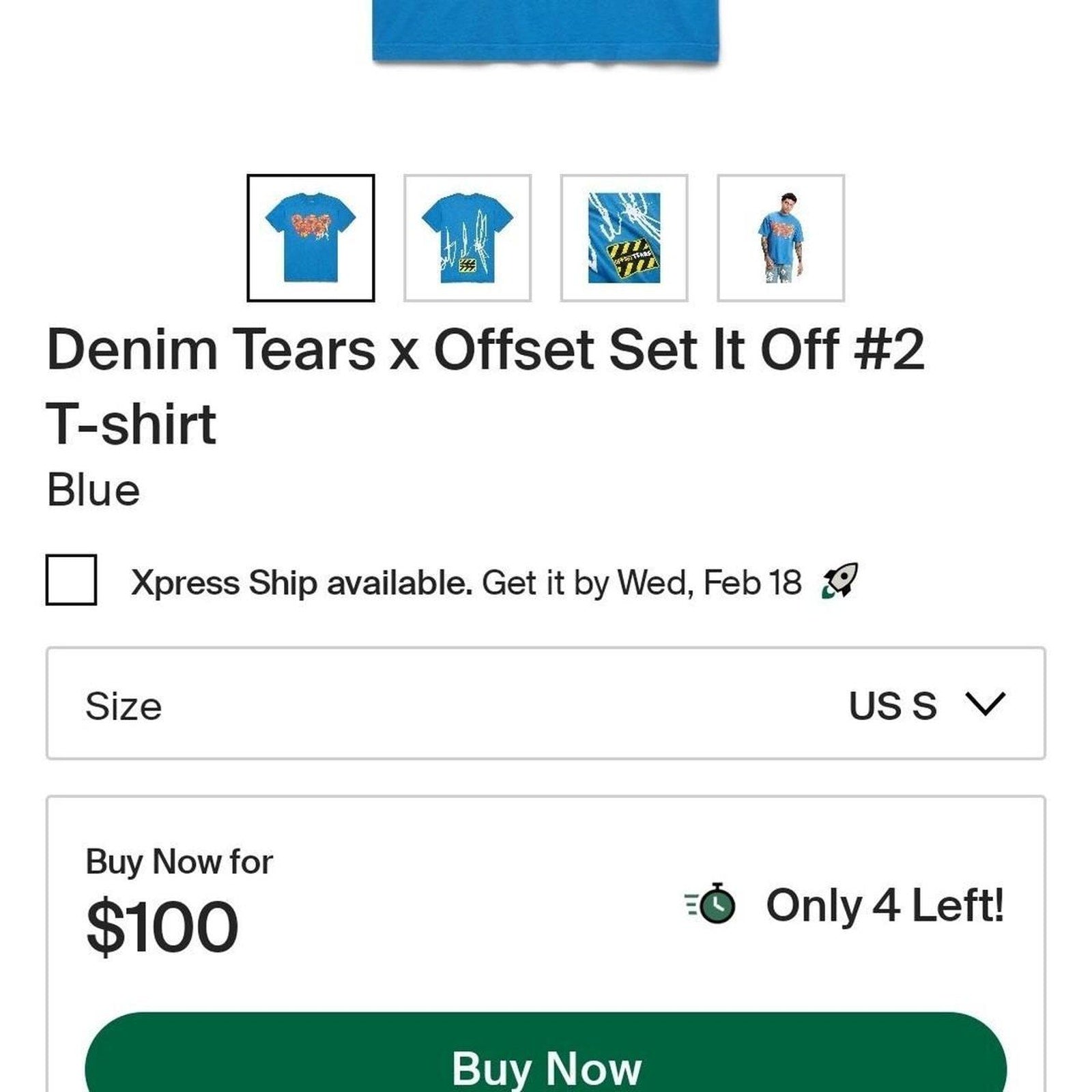 Offset tears graphic tee