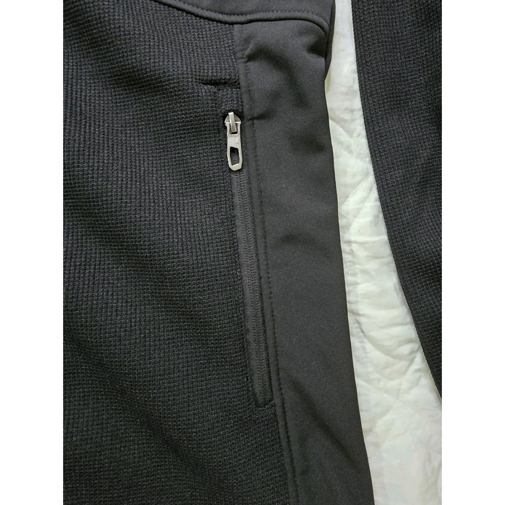 Spyder Men's Wind Resistant Black Hooded Jacket S/P/CH Full Zip