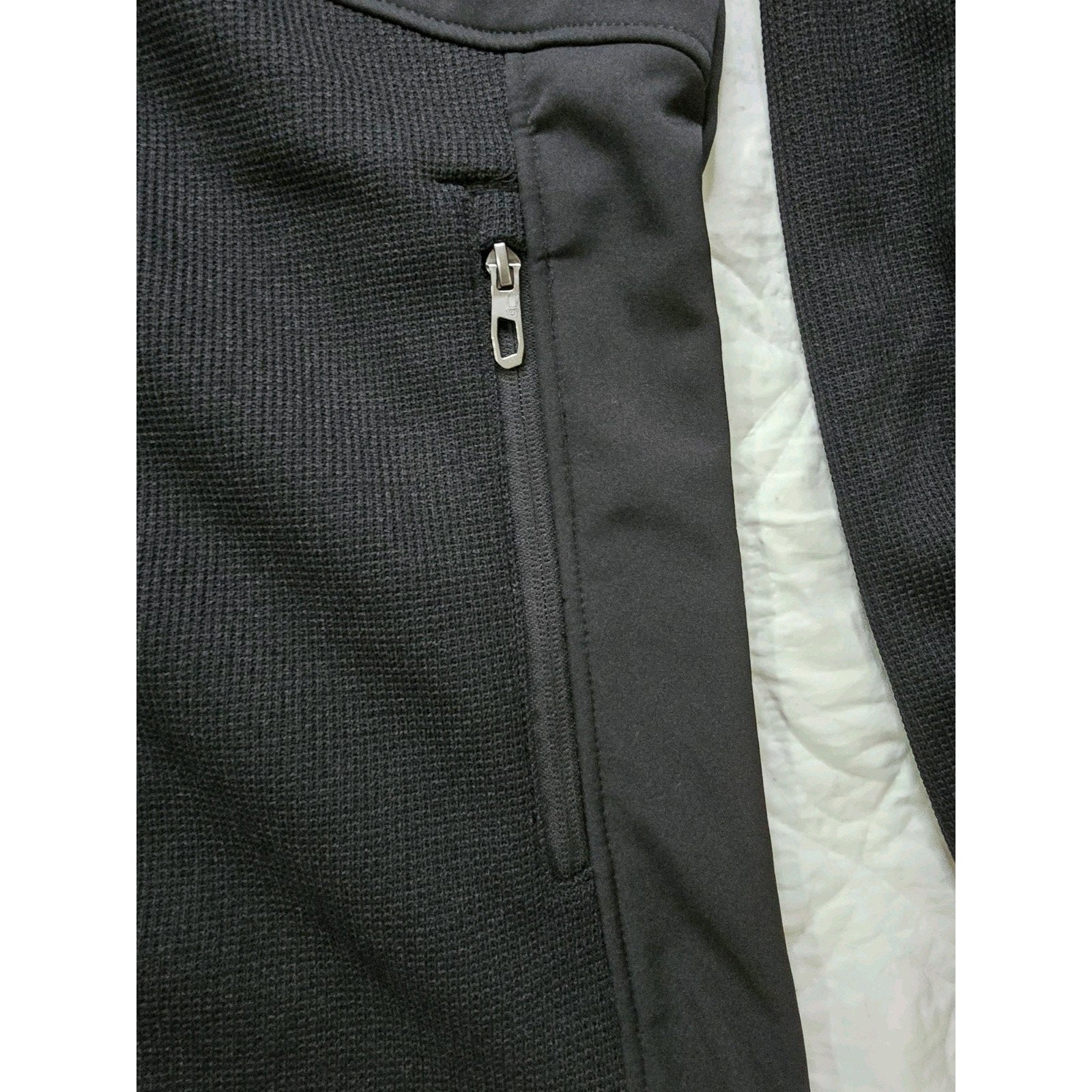 Spyder Men's Wind Resistant Black Hooded Jacket S/P/CH Full Zip