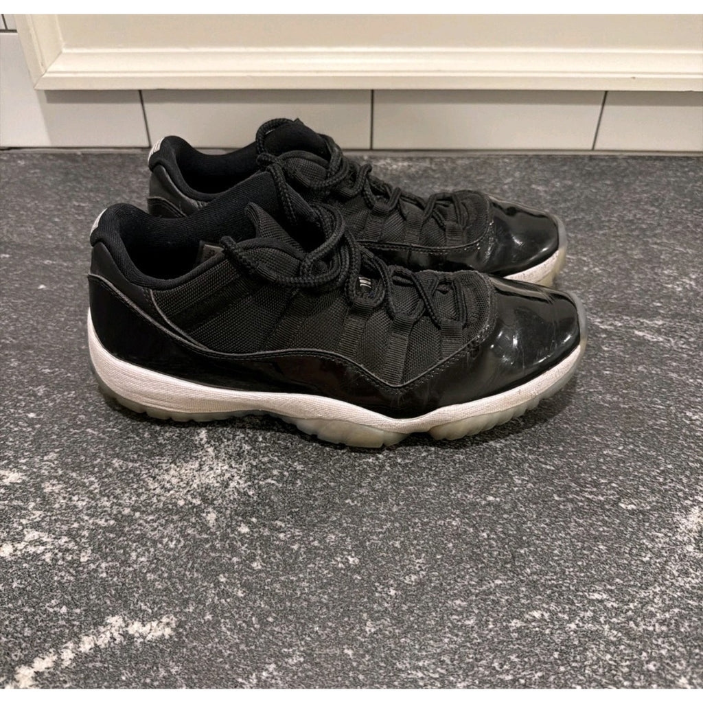 Nike Air Jordan 11 Retro Low Space Jam Size 9.5 Black Concord Used No Box