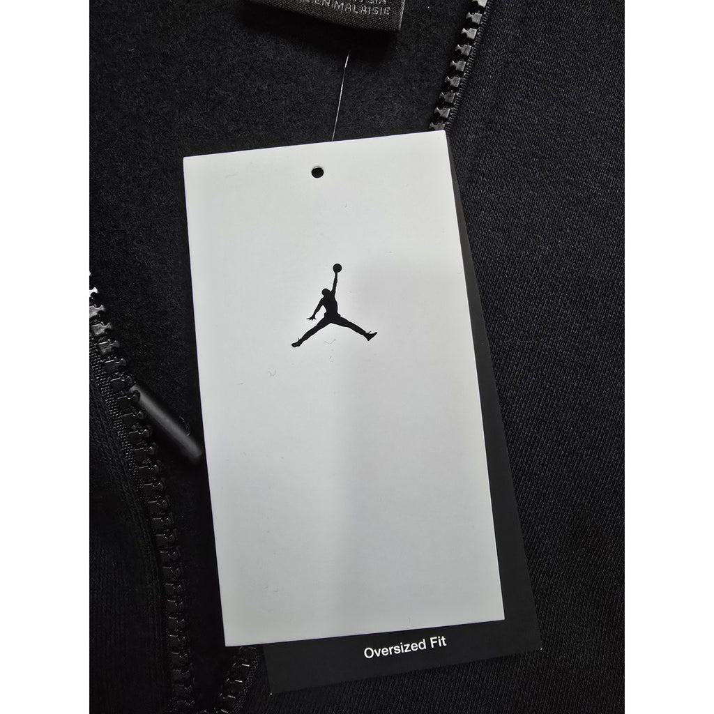 Nike Air Jordan Full Zip Hoodie Black Small Oversized Fit NWT IB7908-010