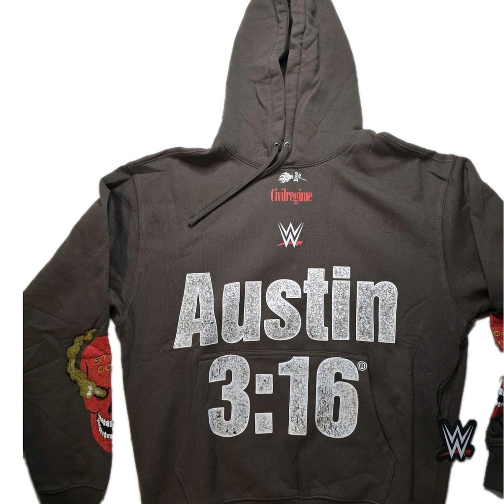 Civil Regime WWE Austin 3:16 Regime Hoodie Medium NWT