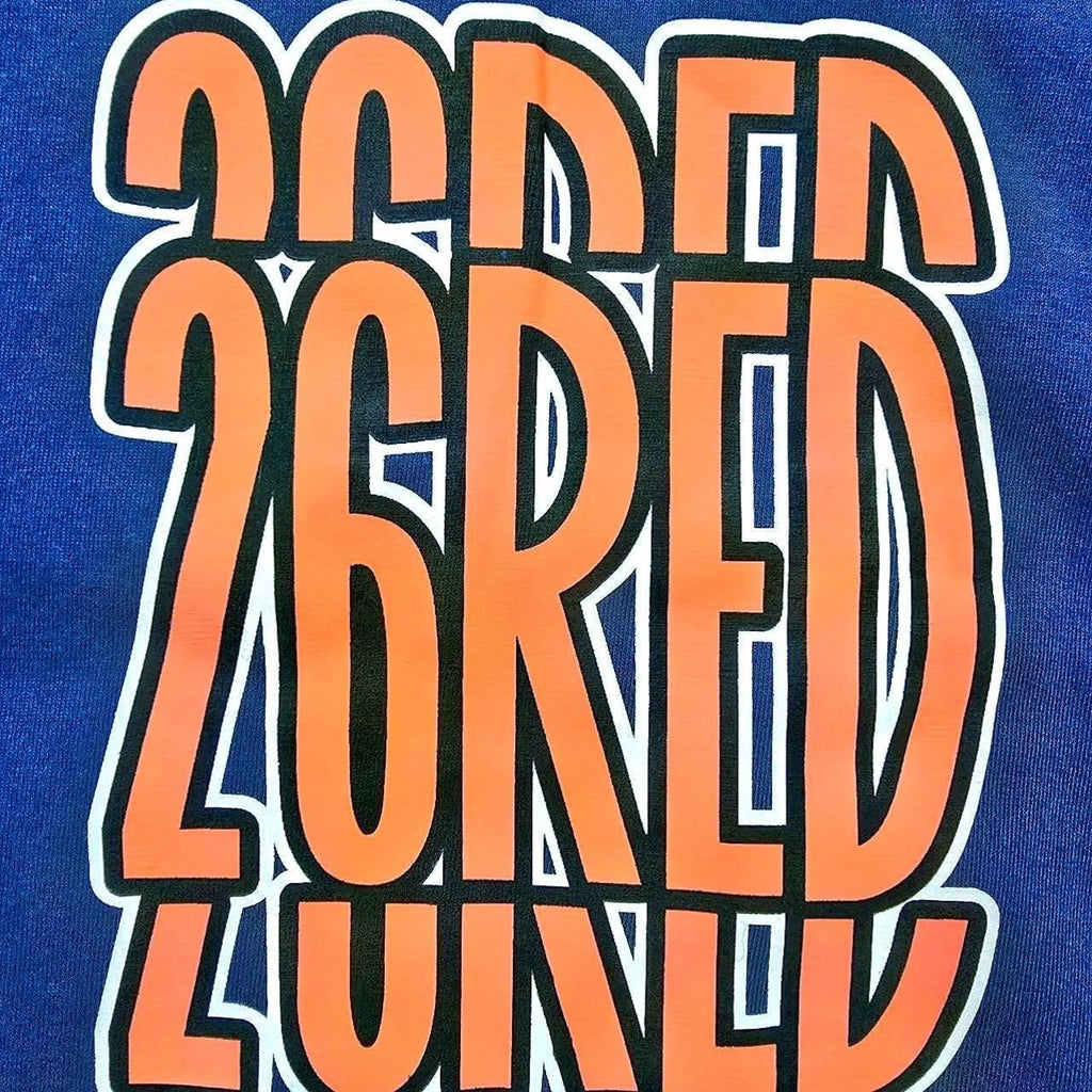 26 red zoned graphic t shirt