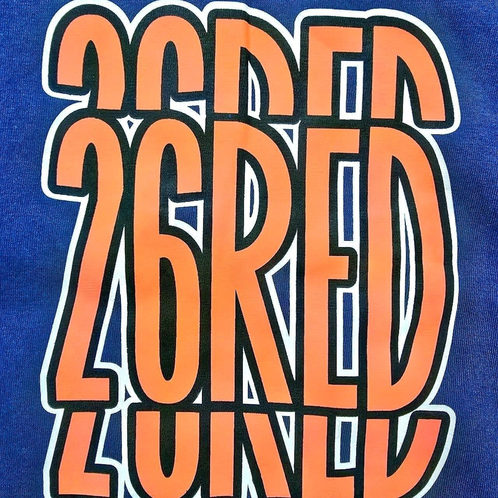 26 red zoned graphic t shirt