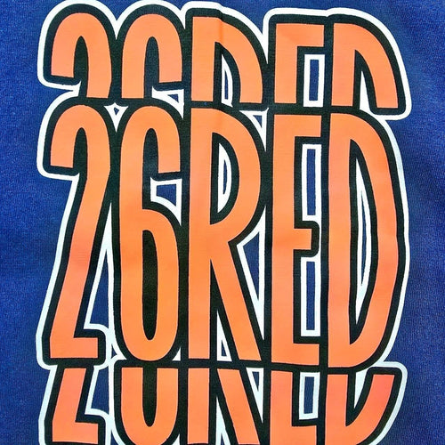 26 red zoned graphic t shirt