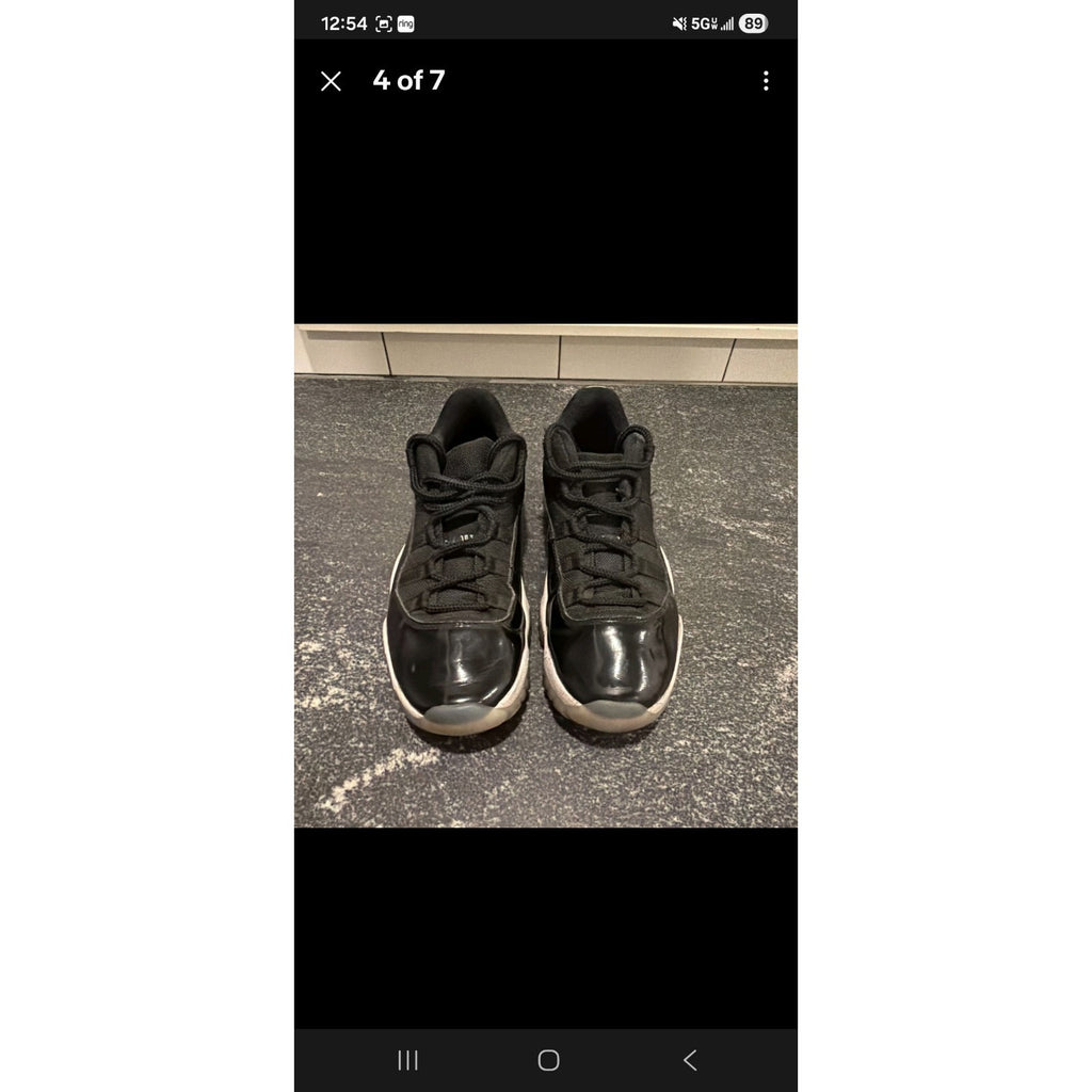 Nike Air Jordan 11 Retro Low Space Jam Size 9.5 Black Concord Used No Box
