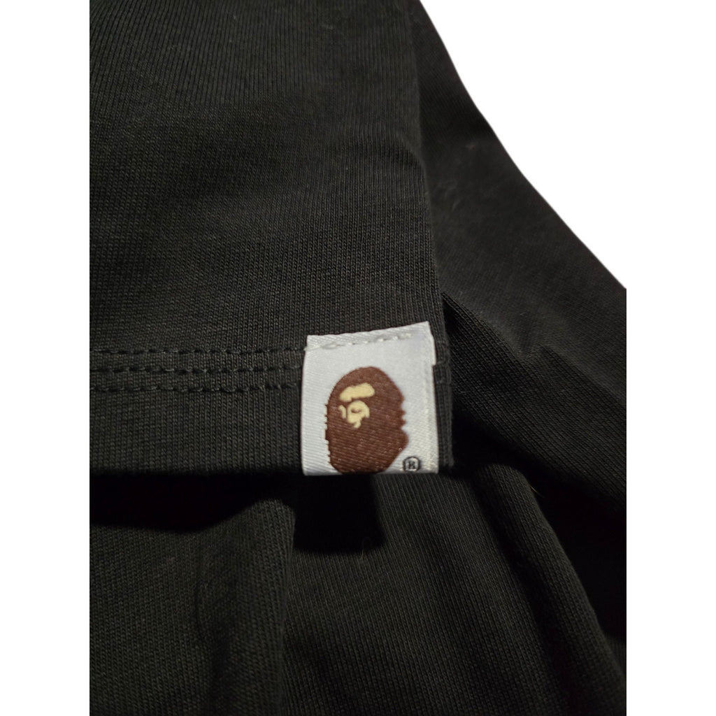 BAPE A Bathing Ape Santa Claus Graphic Cotton T-Shirt Black Crew Neck Men M