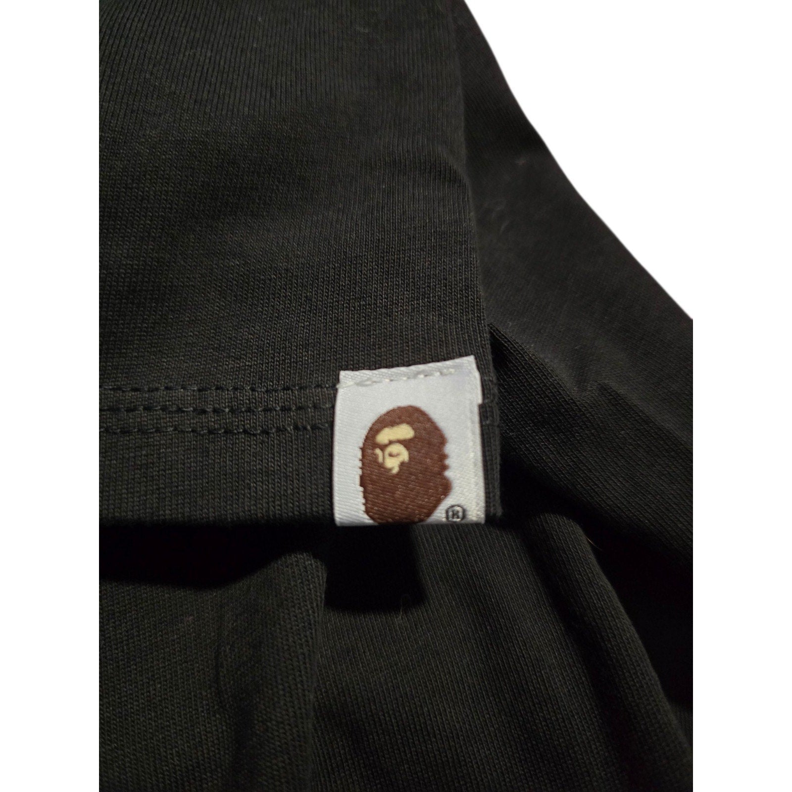 BAPE A Bathing Ape Santa Claus Graphic Cotton T-Shirt Black Crew Neck Men M