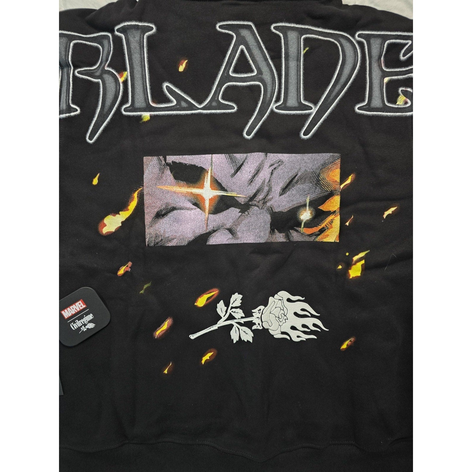 Marvel x Civil Regime Blade Chaos Hoodie Black Medium NWT Rare Streetwear
