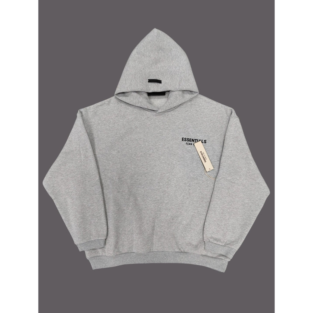 Fear of God Essentials Graphic Hoodie Light Heather Oatmeal Men's L Pullover