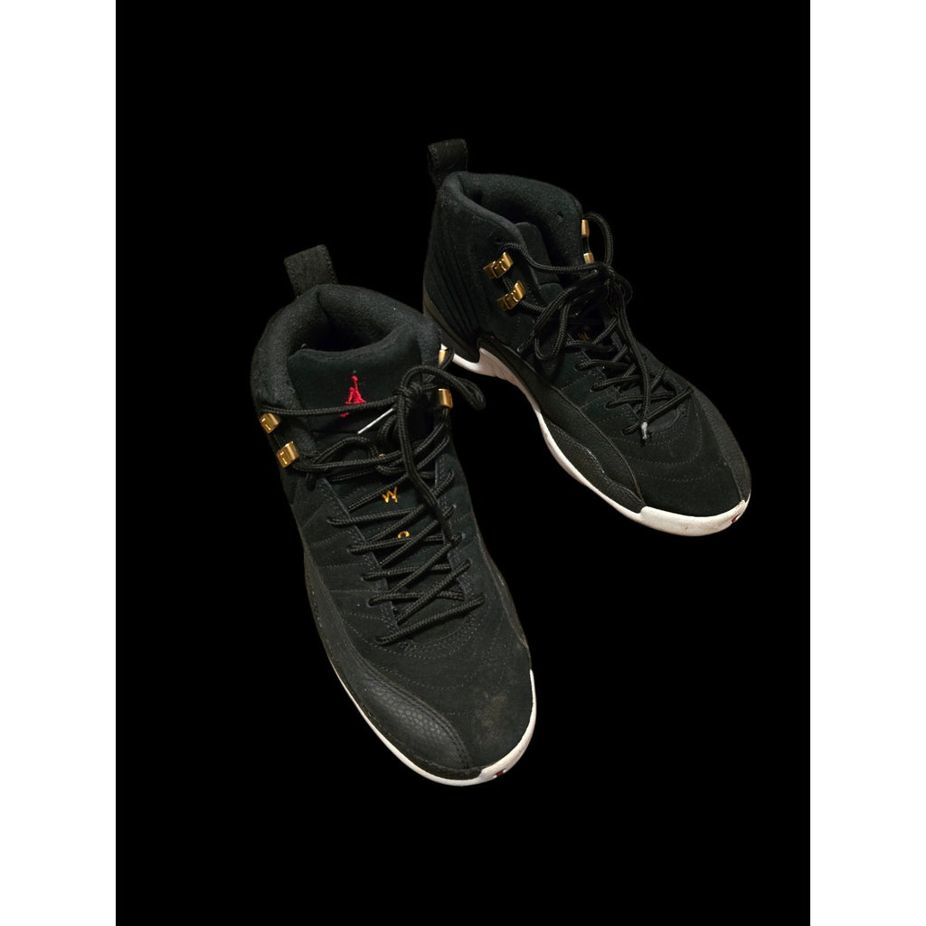 Nike Air Jordan 12 Retro Reverse Taxi 2019 Black Gold 130690-017 Size 8 No Box