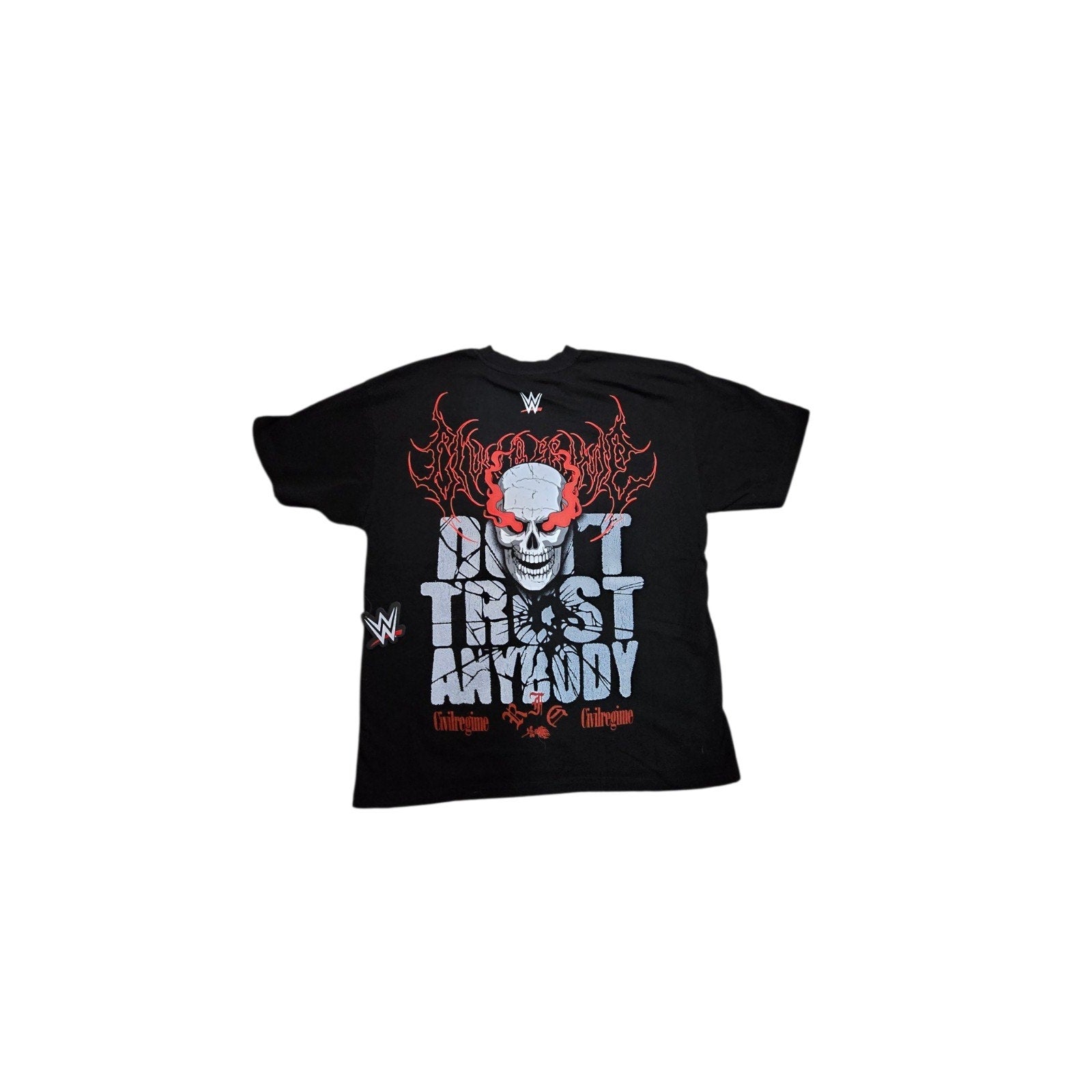 Civil Regime Stone Cold Don't Trust Anybody T-Shirt Black Mens Medium WWE NWT