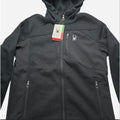 Spyder OMSP182 Black Full Zip Hooded Jacket Medium NWT $149 MSRP
