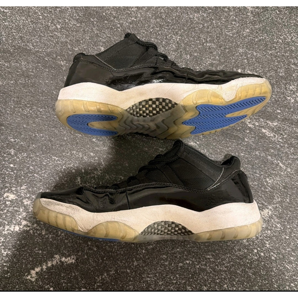 Nike Air Jordan 11 Retro Low Space Jam Size 9.5 Black Concord Used No Box