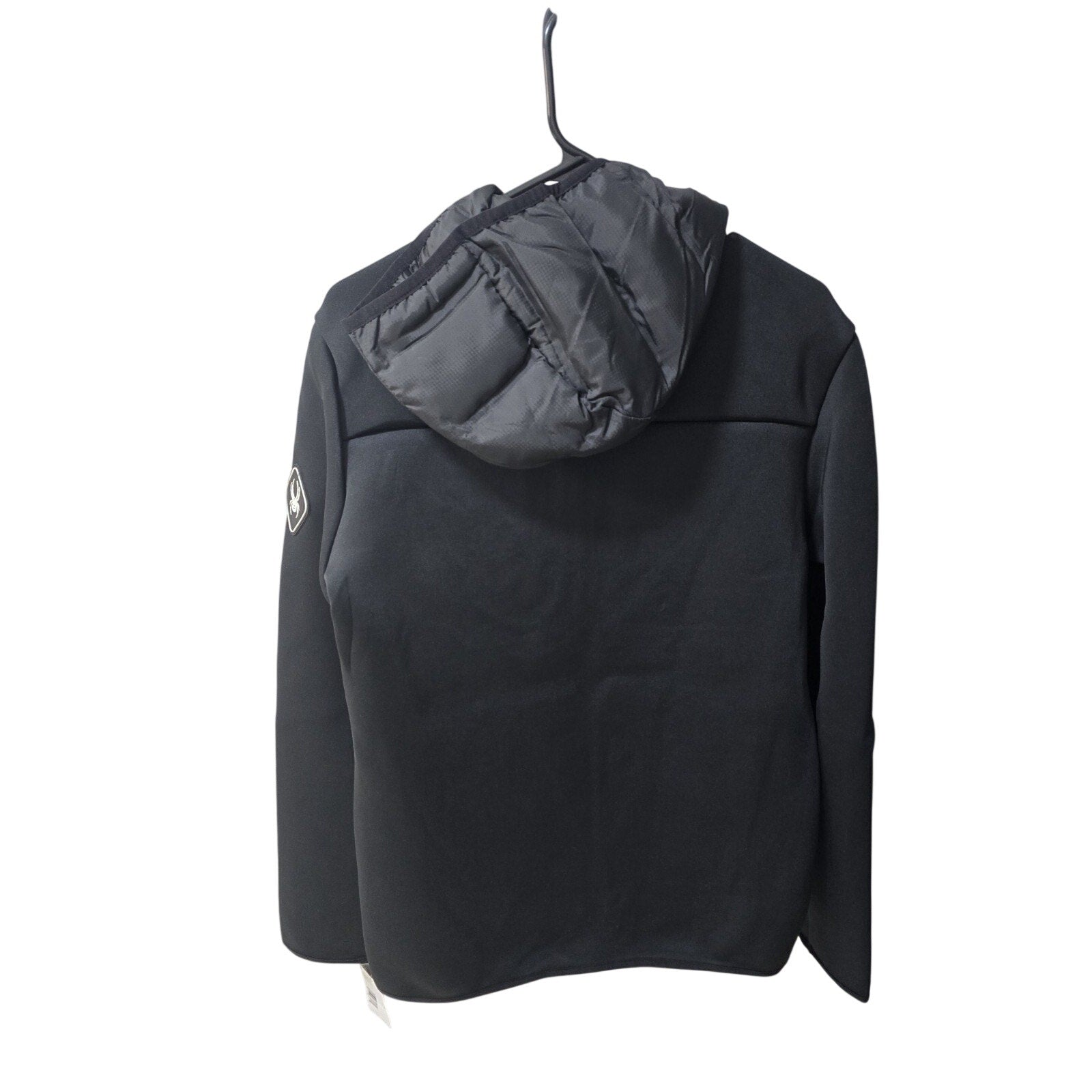 Spyder Men's Wind Resistant Black Jacket S Zipped Pockets Casual Full Zip