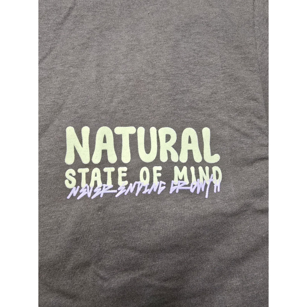 PacSun Natural State of Mind Floral Graphic T Shirt Brown Medium