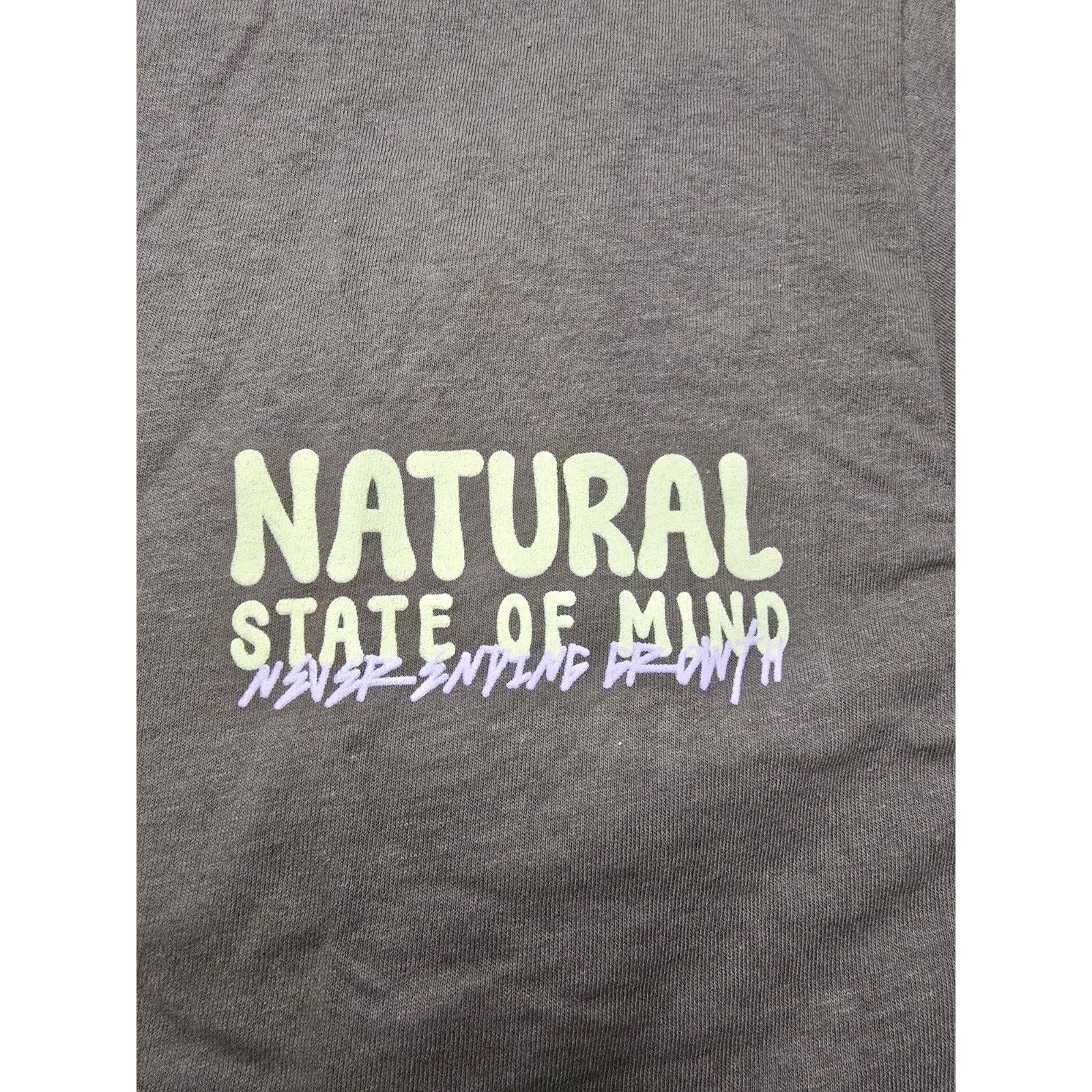 PacSun Natural State of Mind Floral Graphic T Shirt Brown Medium