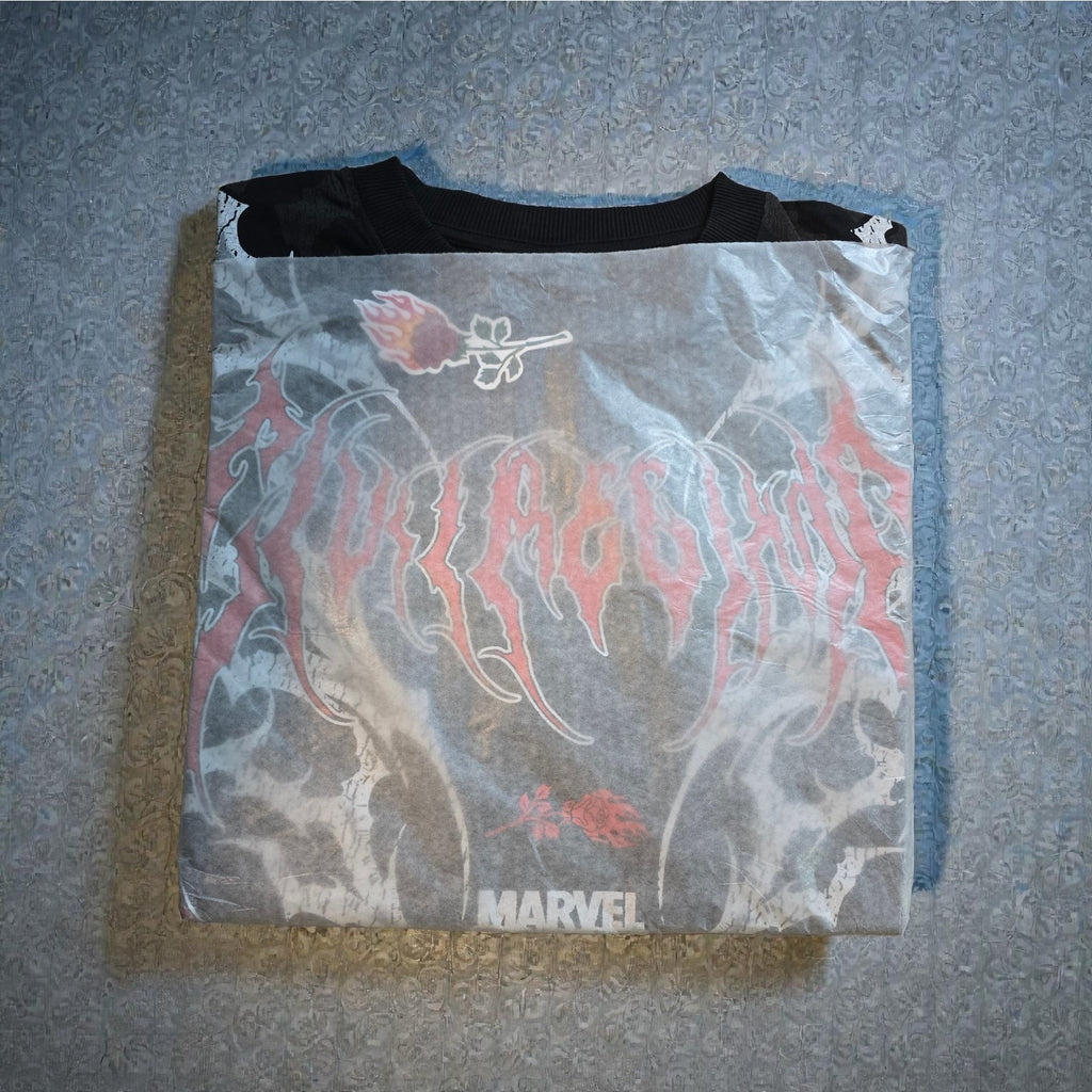 Civil Regime x Marvel Hulk Zombie 199X Oversized Tee Black Large NWT Sold Out