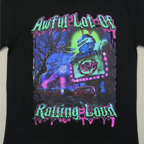Awful Lot Of Cough Syrup Rolling Loud Graphic T-Shirt Black Men Large SEALED BAG