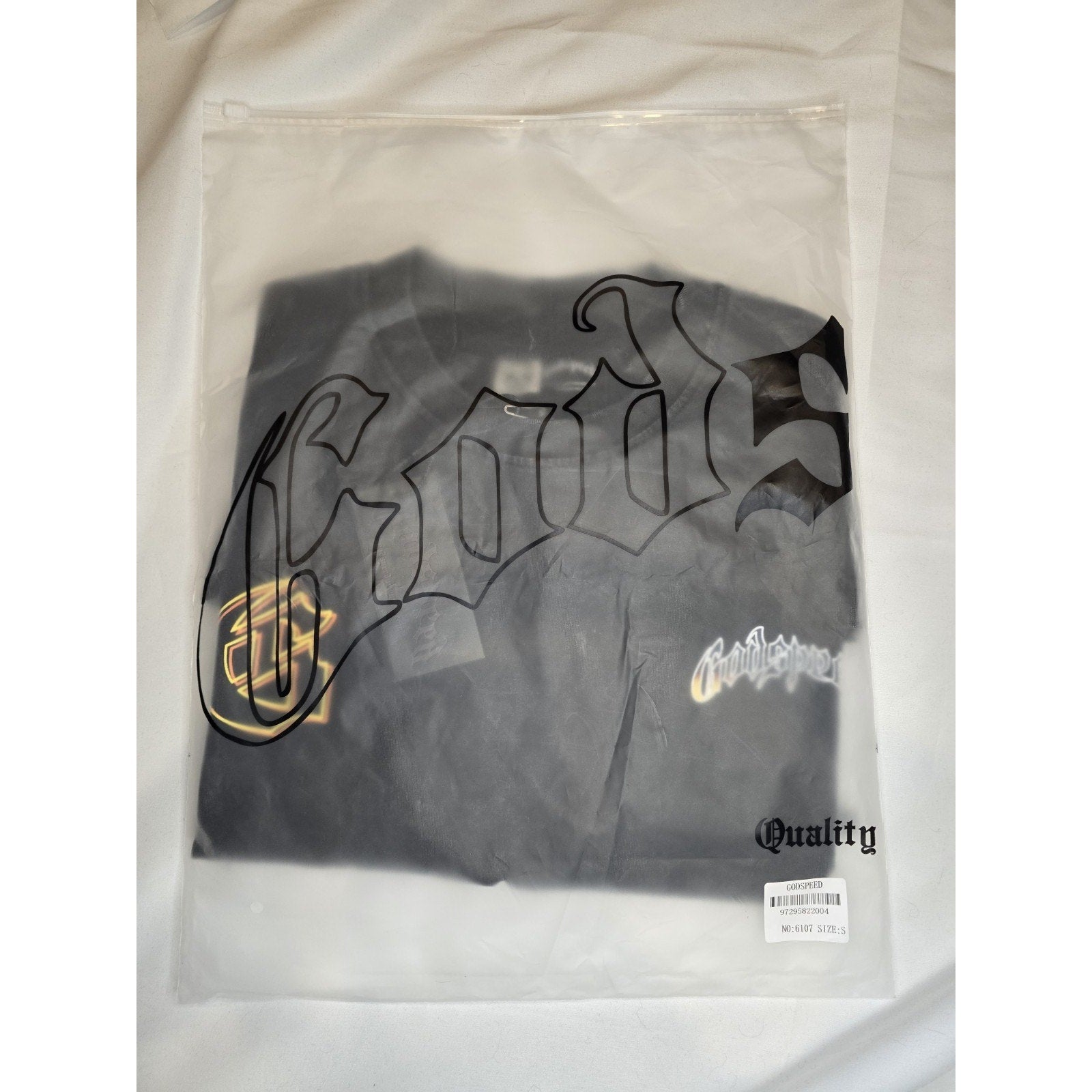 Godspeed Men's Style Shirt Size Small Harley Motorcycle Graphic Print Black NWT