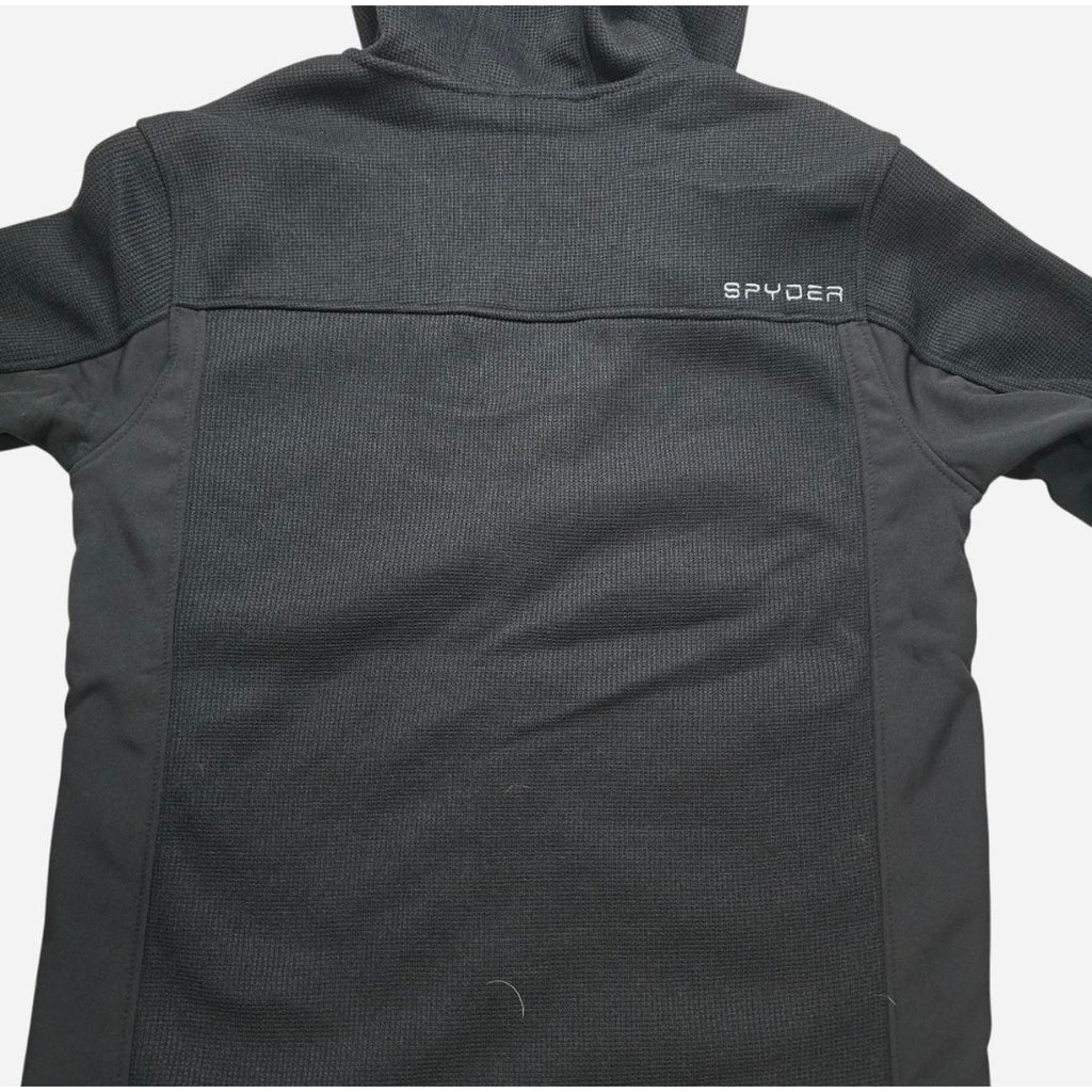 Spyder OMSP182 Black Full Zip Hooded Jacket Medium NWT $149 MSRP