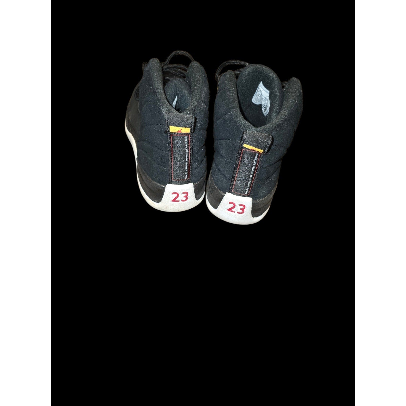 Nike Air Jordan 12 Retro Reverse Taxi 2019 Black Gold 130690-017 Size 8 No Box