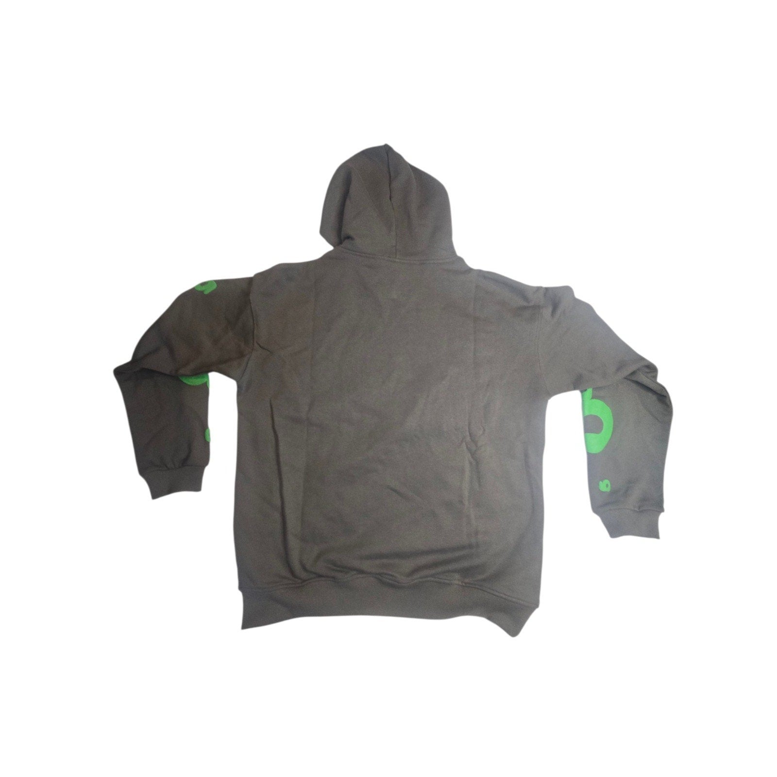sp5der Graphic Hoodie Gray Green Men's Medium Pullover Fleece Cotton Streetwear