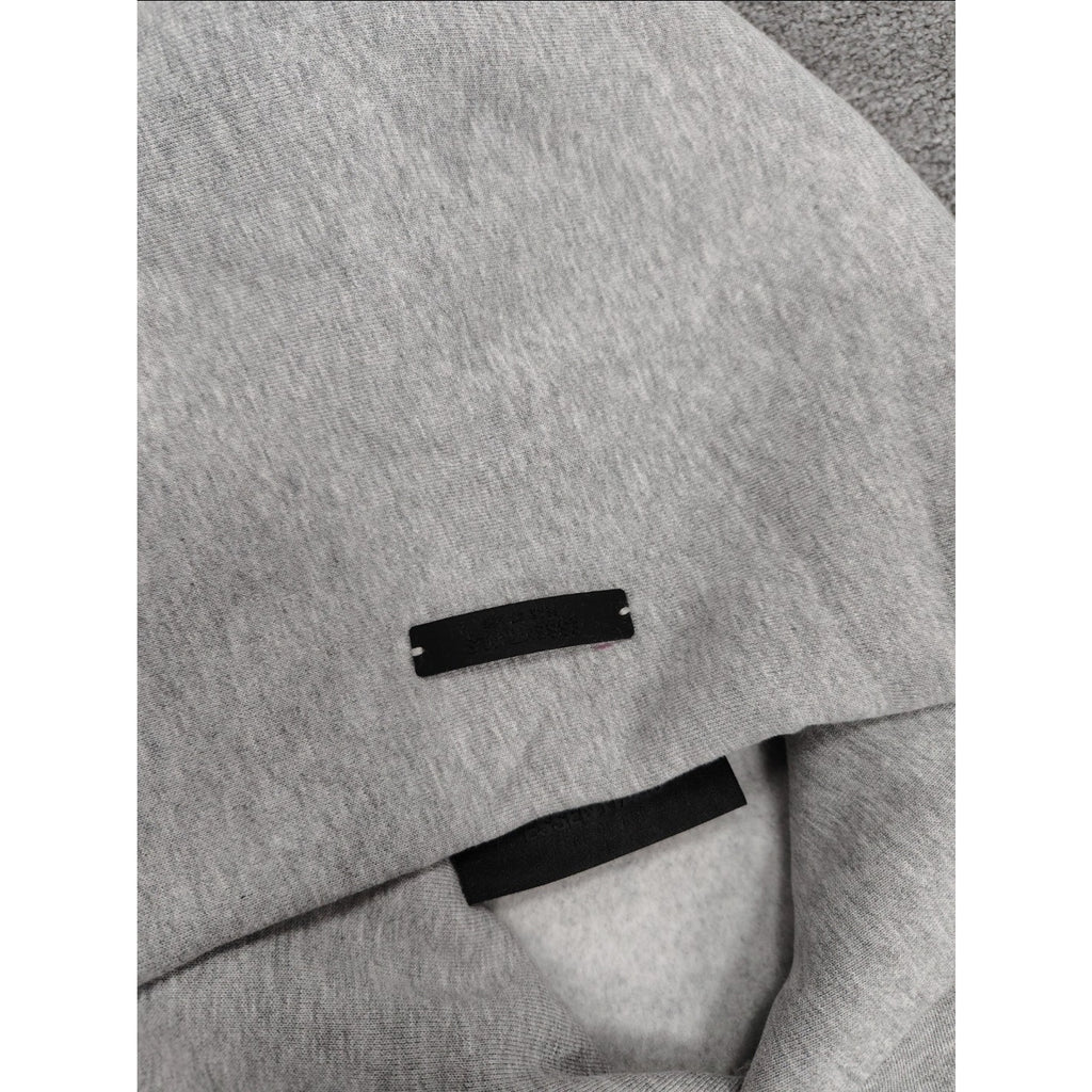 Fear of God Essentials Graphic Hoodie Light Heather Oatmeal Men's L Pullover