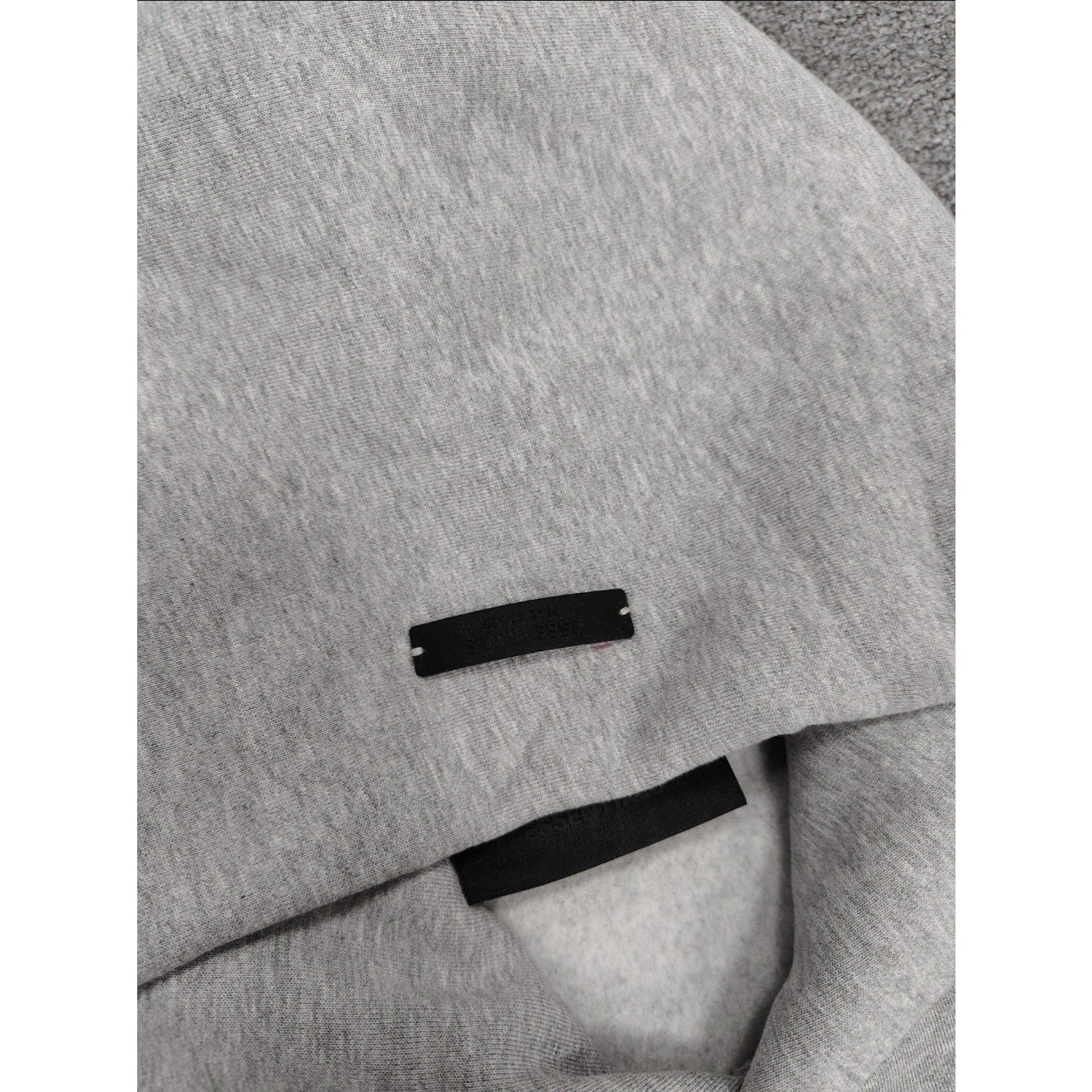Fear of God Essentials Graphic Hoodie Light Heather Oatmeal Men's L Pullover