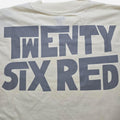 26Red Twenty six red graphic print