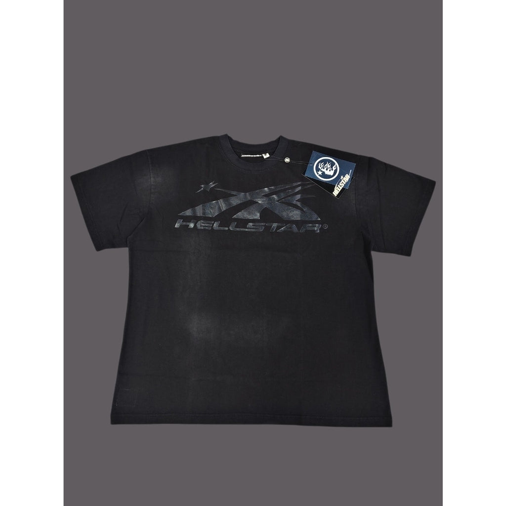 Hellstar Flame Logo Black T-Shirt Size Large NWT Graphic Streetwear Tee
