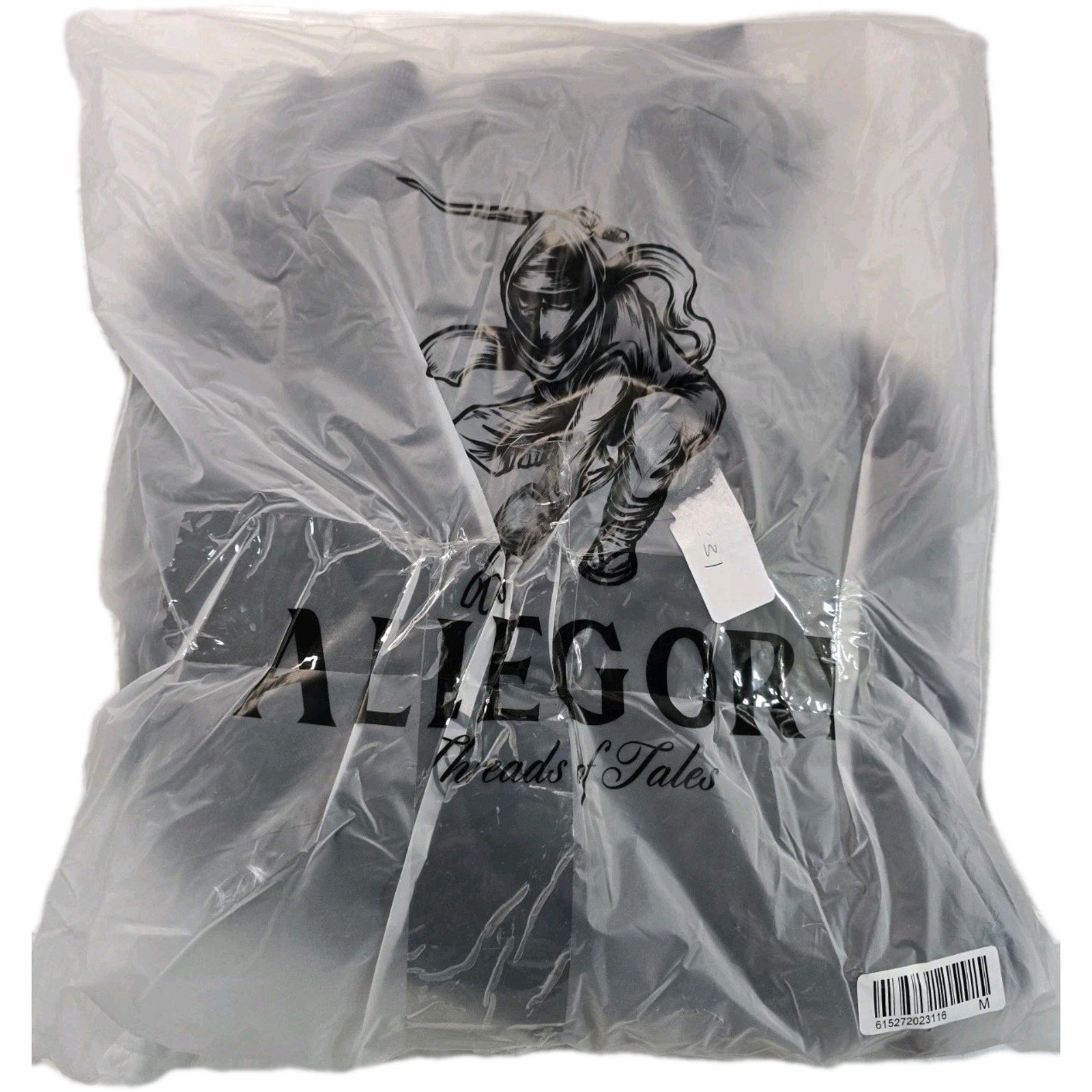 Allegory Black Mirrors White Dreams Hoodie Washed Black Mens M NIB