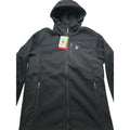 Spyder Men's Wind Resistant Black Hooded Jacket S/P/CH Full Zip