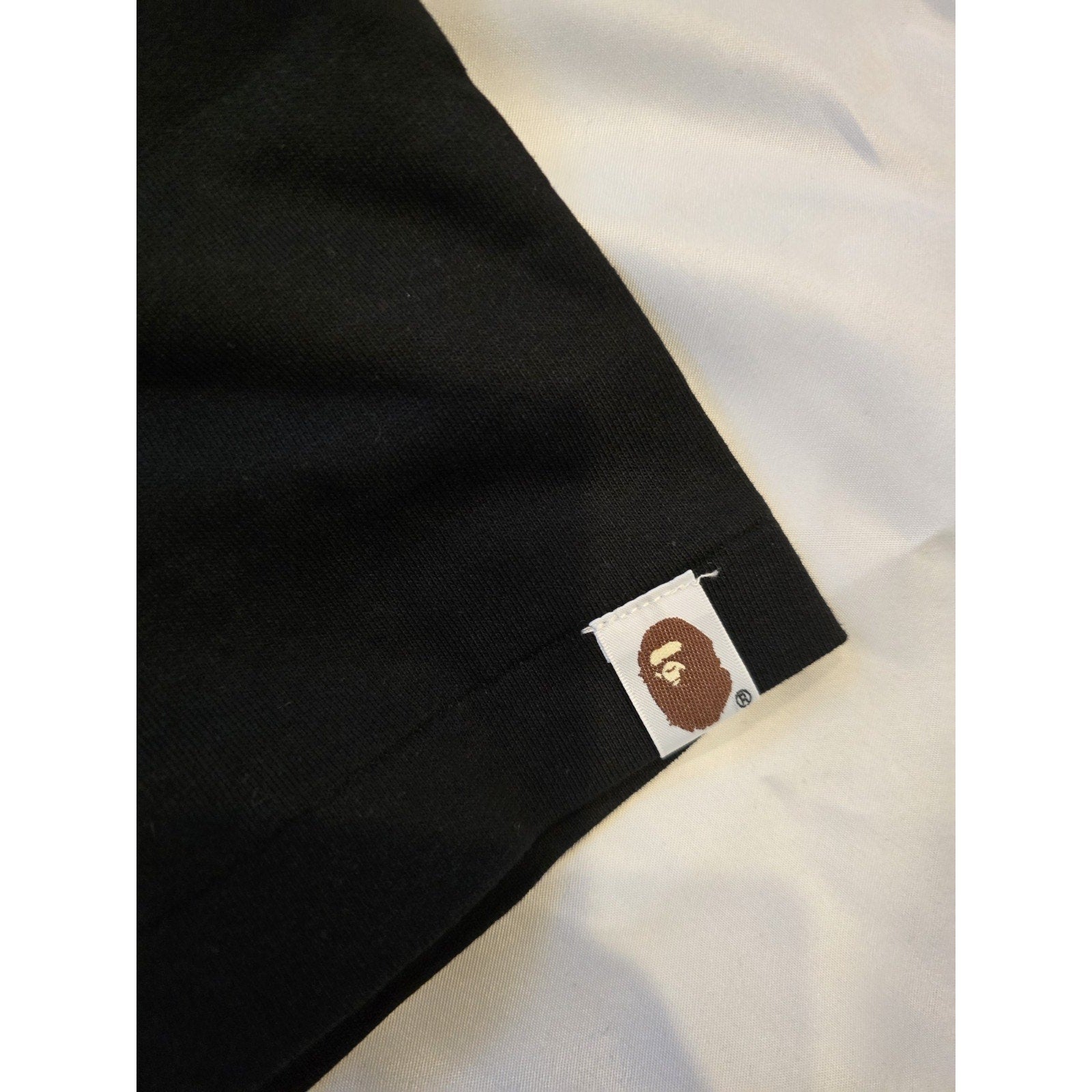 A Bathing Ape BAPE Style Camo Ape Head Graphic T Shirt Black Size Medium New