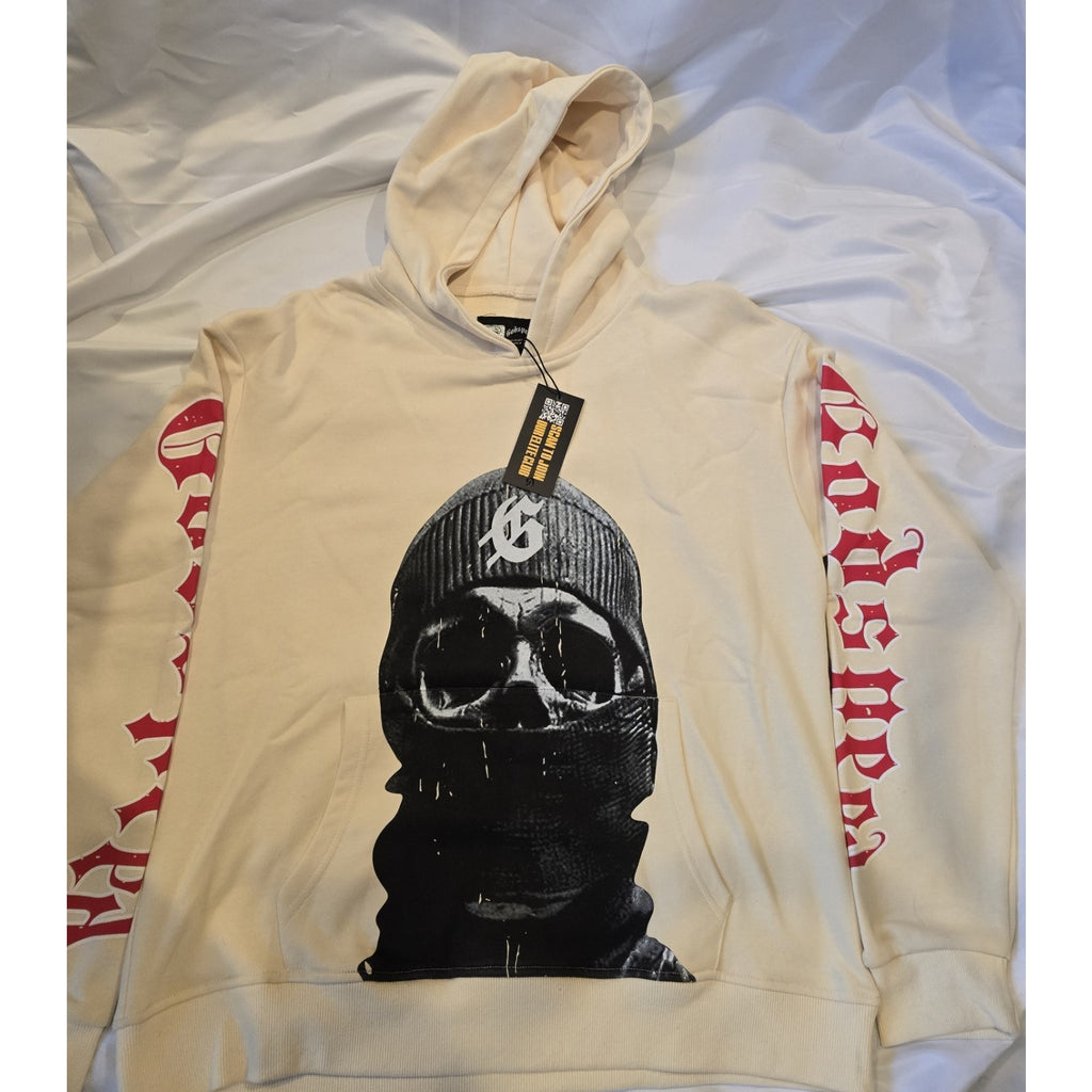 Godspeed Rarity Collection Skull Graphic Hoodie Beige Men's Small NWT