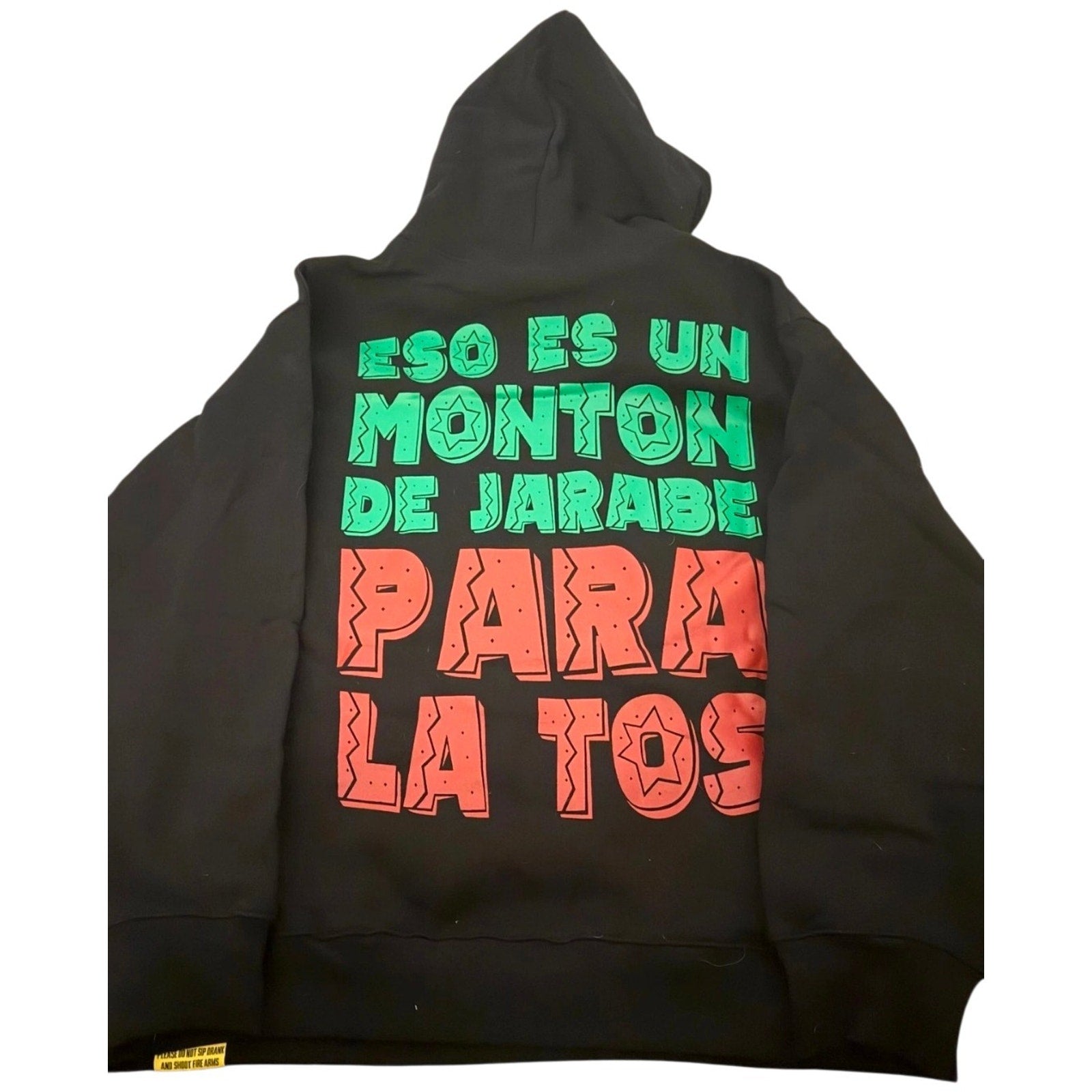 That's A Awful Lot Of Cough Syrup By Desto Dubb Graphic Hoodie Black L (Sealed)