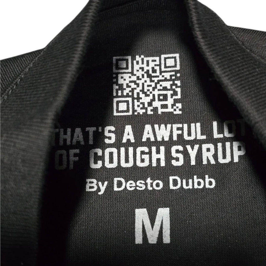 Desto Dubb That's a Awful Lot of Cough Syrup Heartbreaker Tee Black Men Med NWOT