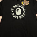 BAPE A Bathing Ape Bape Graphic Cotton T-Shirt Black Crew Neck Men L Short Sleeve