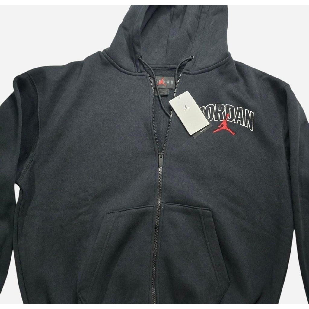 Nike Air Jordan Full Zip Hoodie Black Small Oversized Fit NWT IB7908-010