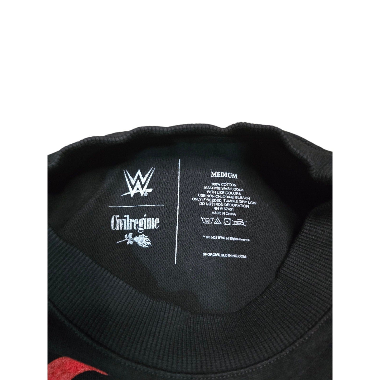 Civil Regime Stone Cold Don't Trust Anybody T-Shirt Black Mens Medium WWE NWT